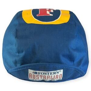 Vintage Fosters Beer Australian Lifeguard Team Hat Cap Advertising Elastic